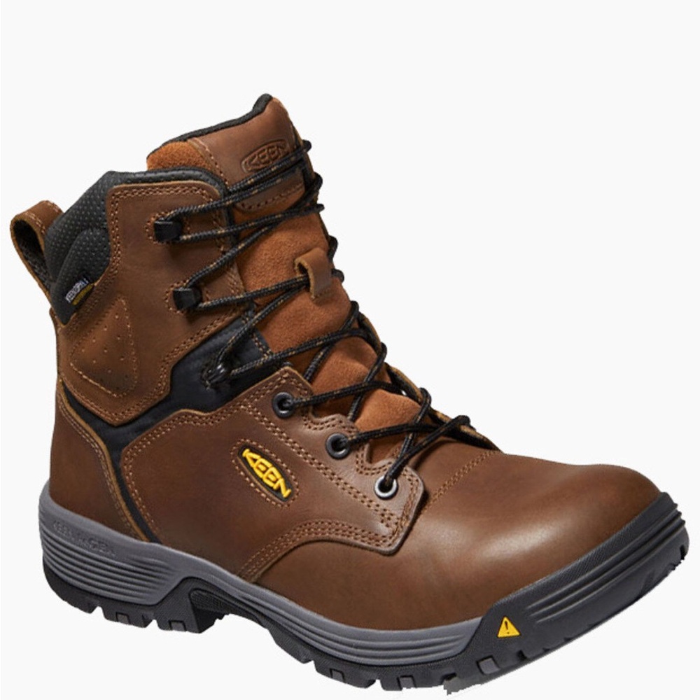 KEEN Men's Tan and Black Leather Boots